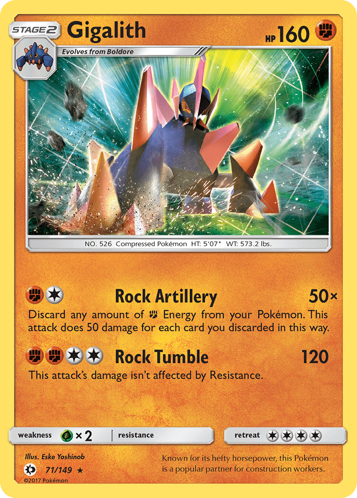 Gigalith (71/149) [Sun & Moon: Base Set] Pokemon Single Pokémon  | Multizone: Comics And Games
