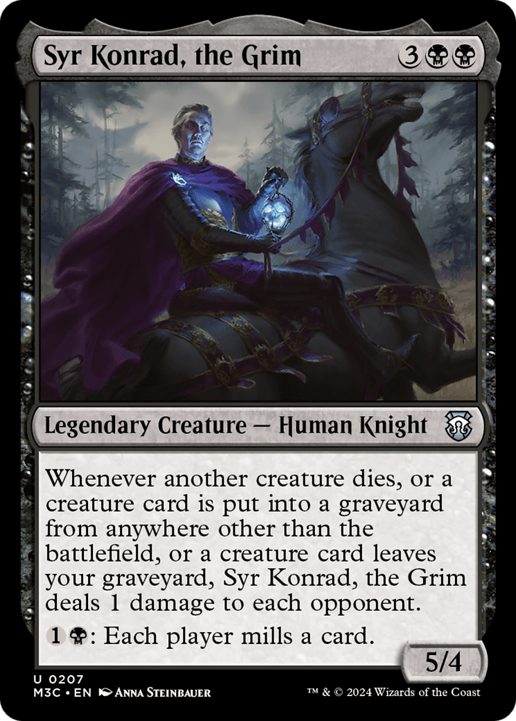 Syr Konrad, the Grim (Ripple Foil) [Modern Horizons 3 Commander] MTG Single Magic: The Gathering  | Multizone: Comics And Games