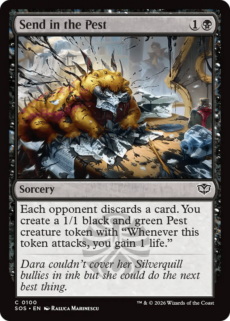 Send in the Pest [Secrets of Strixhaven] MTG Single Magic: The Gathering  | Multizone: Comics And Games