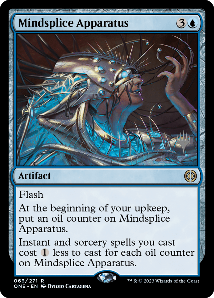 Mindsplice Apparatus (Promo Pack) [Phyrexia: All Will Be One Promos] MTG Single Magic: The Gathering  | Multizone: Comics And Games