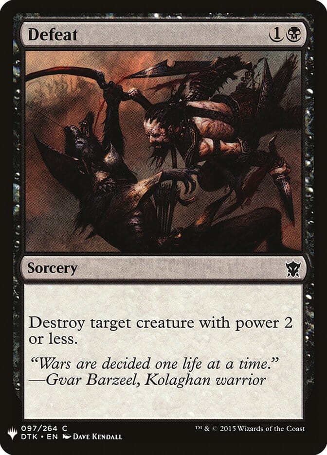 Defeat [Mystery Booster] MTG Single Magic: The Gathering  | Multizone: Comics And Games