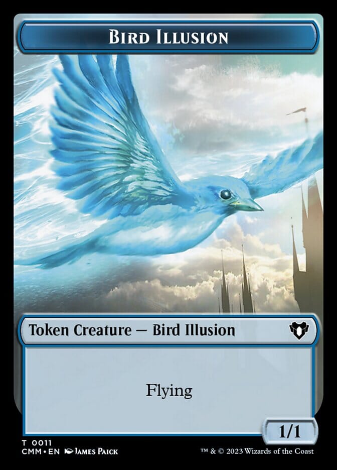 Treasure // Bird Illusion Double-Sided Token [Commander Masters Tokens] MTG Single Magic: The Gathering  | Multizone: Comics And Games