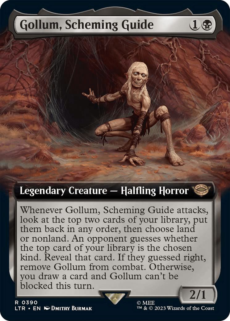 Gollum, Scheming Guide (Extended Art) [The Lord of the Rings: Tales of Middle-Earth] MTG Single Magic: The Gathering  | Multizone: Comics And Games