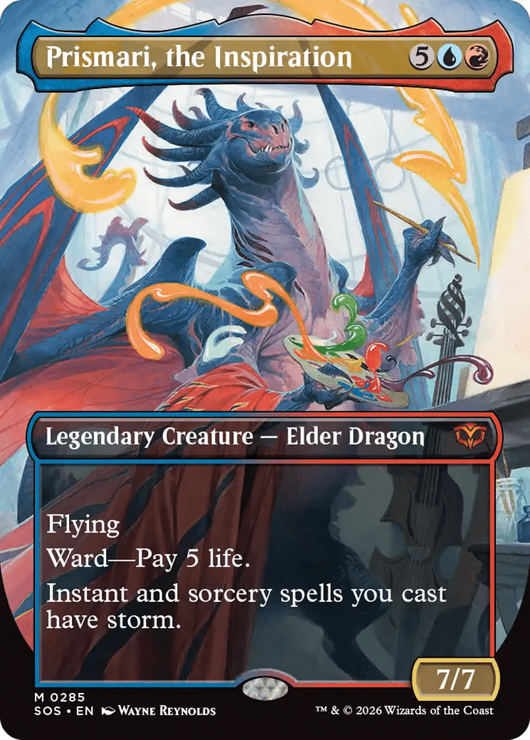 Prismari, the Inspiration (Borderless) [Secrets of Strixhaven] MTG Single Magic: The Gathering  | Multizone: Comics And Games