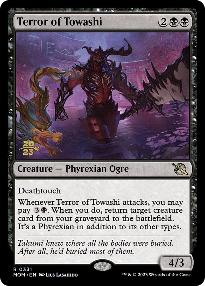 Terror of Towashi [March of the Machine Prerelease Promos] MTG Single Magic: The Gathering  | Multizone: Comics And Games