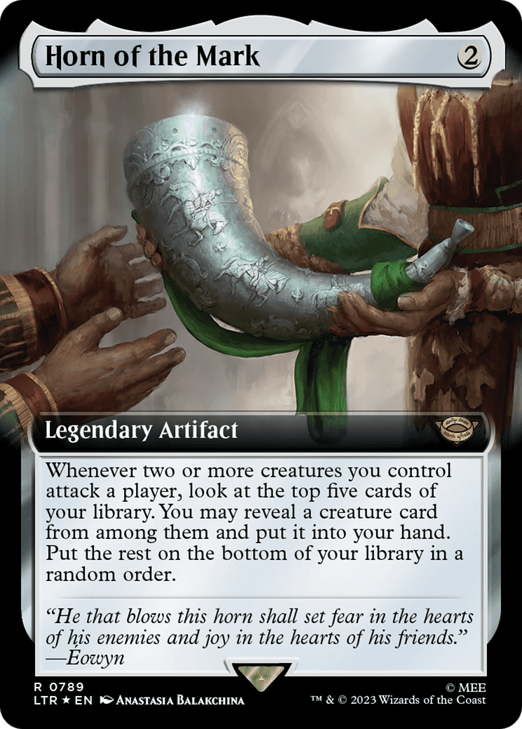 Horn of the Mark (Extended Art) (Surge Foil) [The Lord of the Rings: Tales of Middle-Earth] MTG Single Magic: The Gathering  | Multizone: Comics And Games