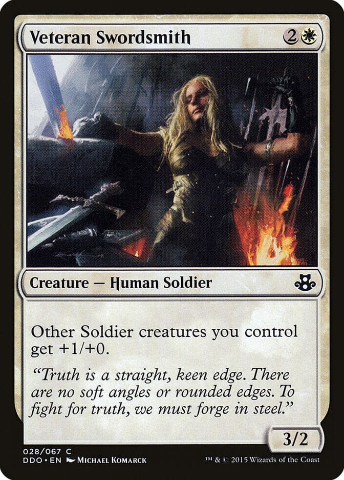 Veteran Swordsmith [Duel Decks: Elspeth vs. Kiora] MTG Single Magic: The Gathering  | Multizone: Comics And Games