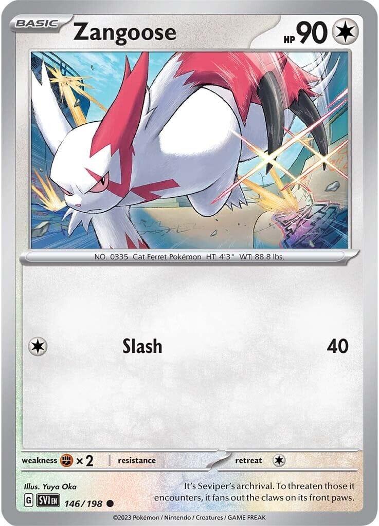 Zangoose (146/198) [Scarlet & Violet: Base Set] Pokemon Single Pokémon  | Multizone: Comics And Games