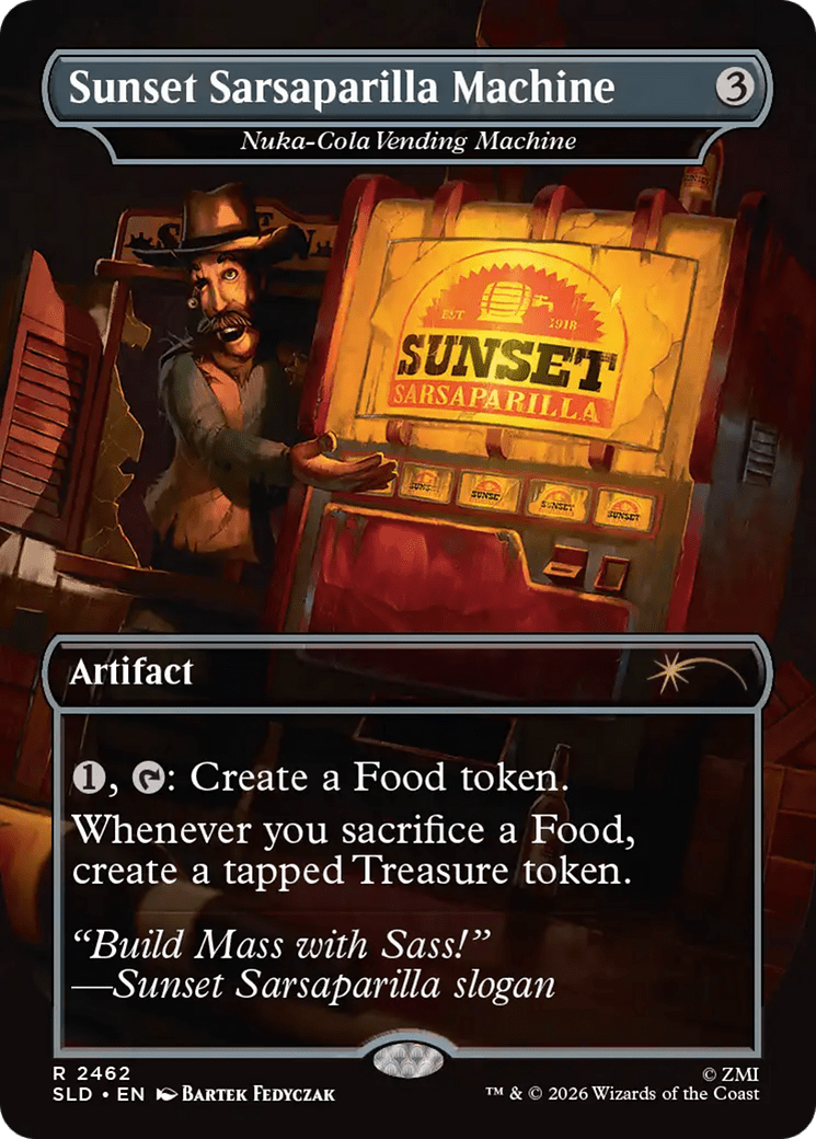 Sunset Sarsaparilla Machine - Nuka-Cola Vending Machine [Secret Lair Drop Series] MTG Single Magic: The Gathering  | Multizone: Comics And Games