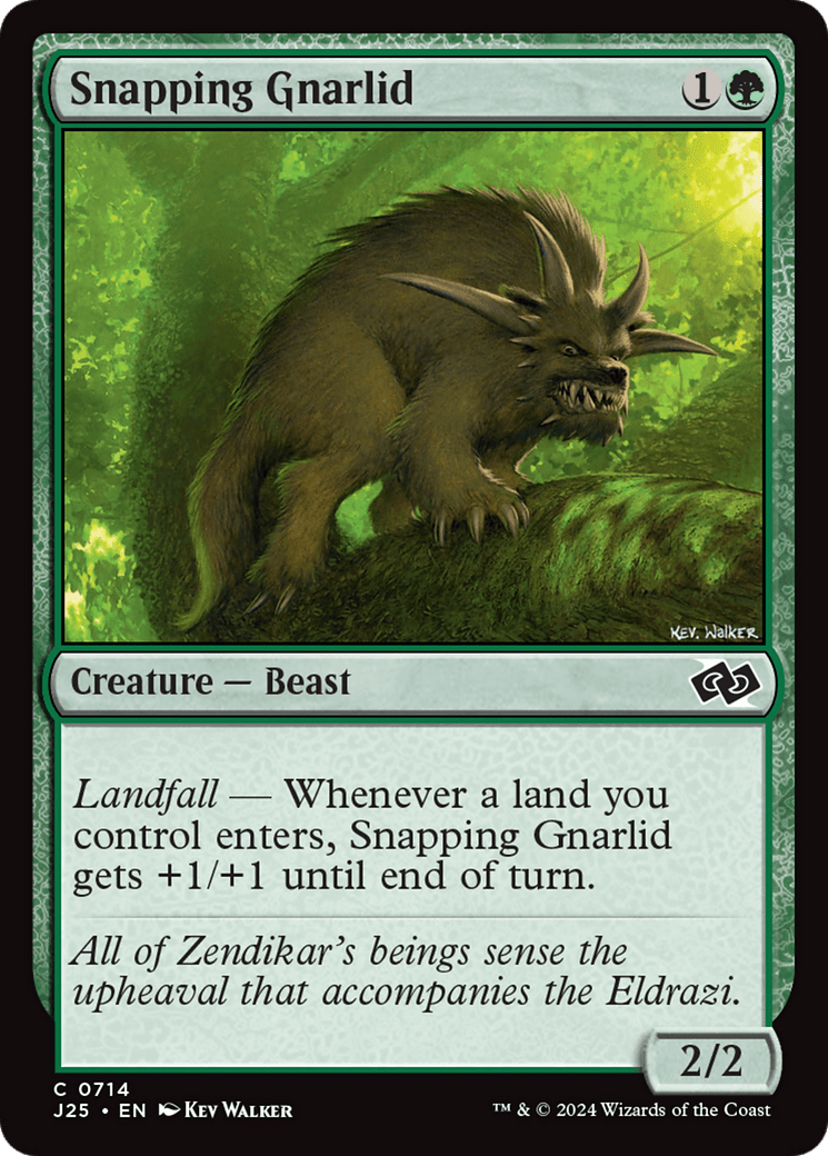 Snapping Gnarlid [Foundations Jumpstart] MTG Single Magic: The Gathering  | Multizone: Comics And Games