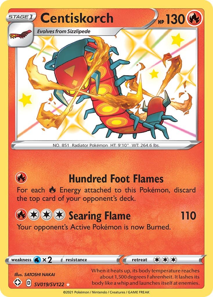 Centiskorch (SV019/SV122) [Sword & Shield: Shining Fates] Pokemon Single Pokémon  | Multizone: Comics And Games
