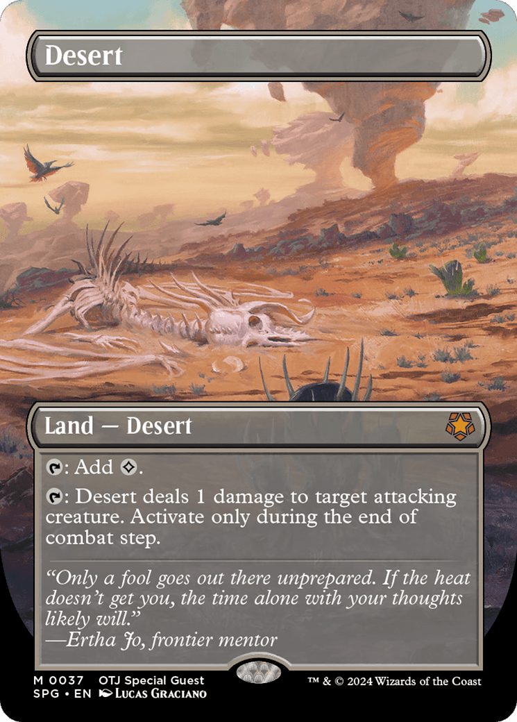 Desert (Borderless) [Outlaws of Thunder Junction Special Guests] MTG Single Magic: The Gathering  | Multizone: Comics And Games