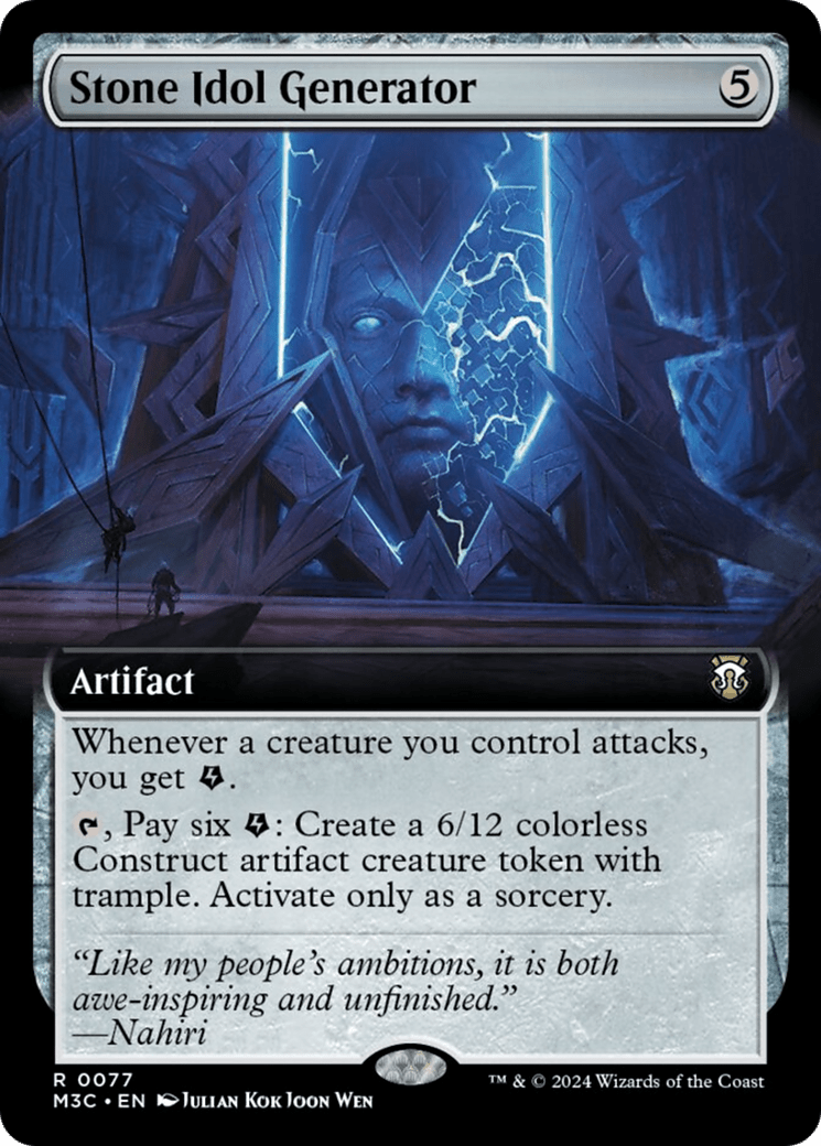 Stone Idol Generator (Extended Art) [Modern Horizons 3 Commander] MTG Single Magic: The Gathering  | Multizone: Comics And Games