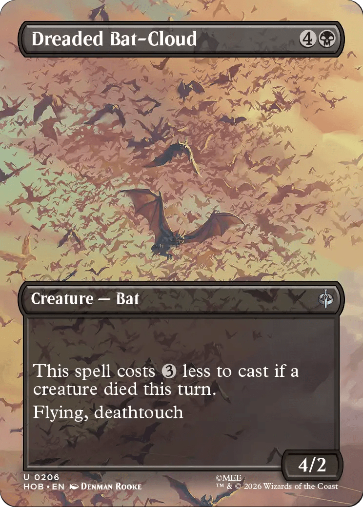 Dreaded Bat-Cloud (Borderless) [The Hobbit] MTG Single Magic: The Gathering  | Multizone: Comics And Games
