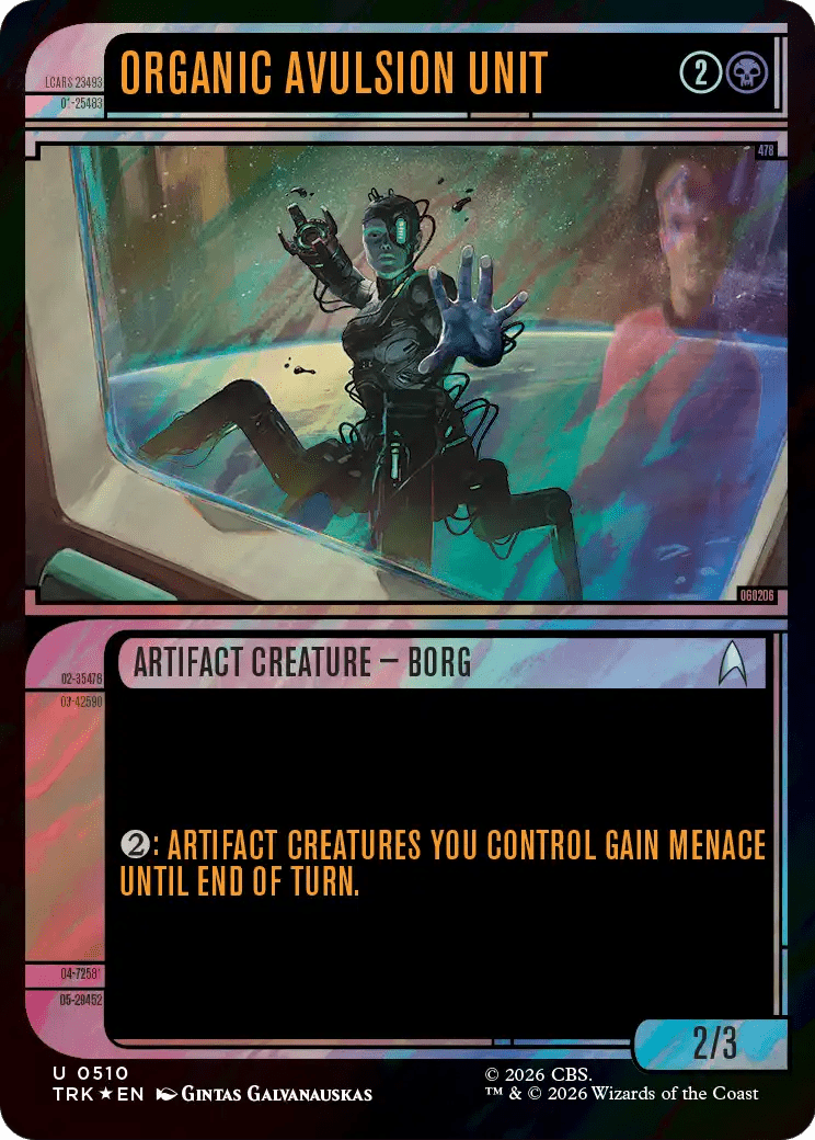 Organic Avulsion Unit (Showcase) (Surge Foil) [Star Trek] MTG Single Magic: The Gathering  | Multizone: Comics And Games