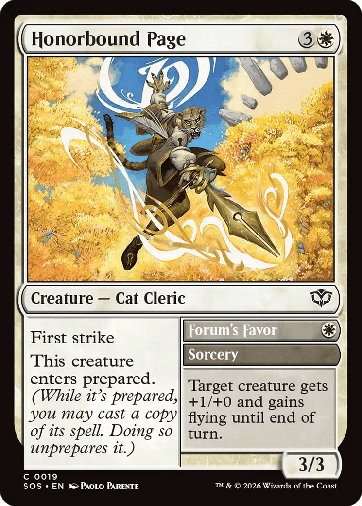 Honorbound Page [Secrets of Strixhaven] MTG Single Magic: The Gathering  | Multizone: Comics And Games