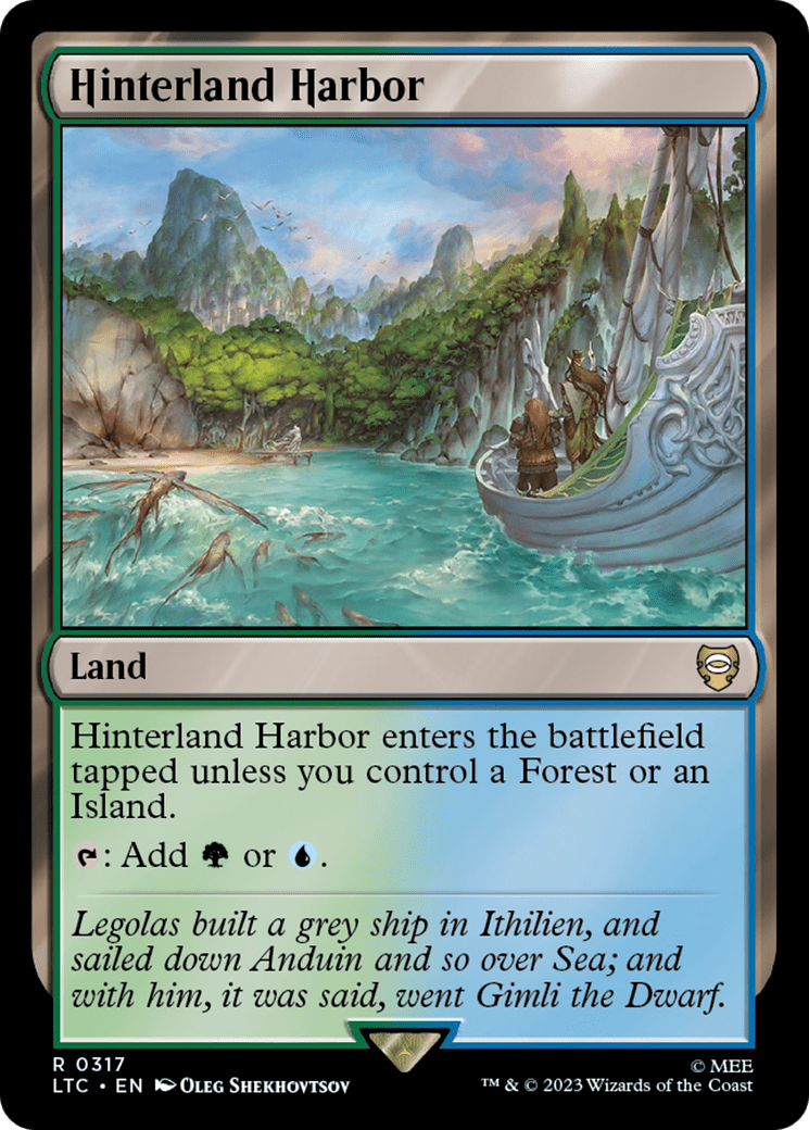 Hinterland Harbor [The Lord of the Rings: Tales of Middle-Earth Commander] MTG Single Magic: The Gathering  | Multizone: Comics And Games