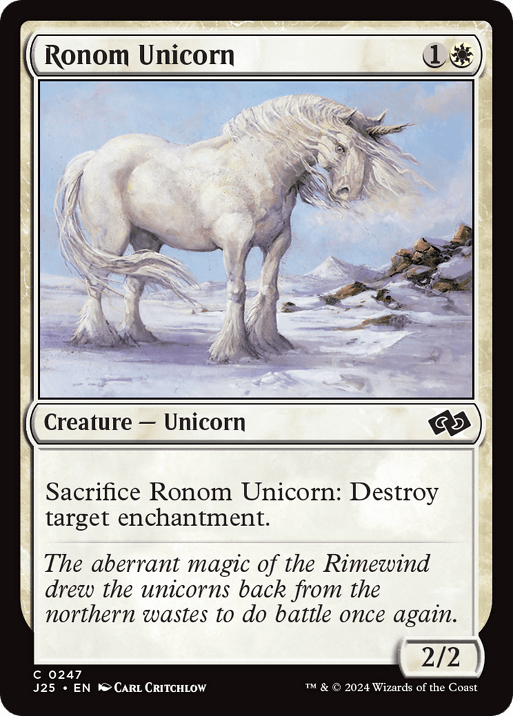 Ronom Unicorn [Foundations Jumpstart] MTG Single Magic: The Gathering  | Multizone: Comics And Games
