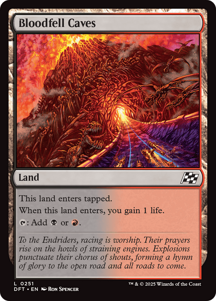Bloodfell Caves [Aetherdrift] MTG Single Magic: The Gathering  | Multizone: Comics And Games