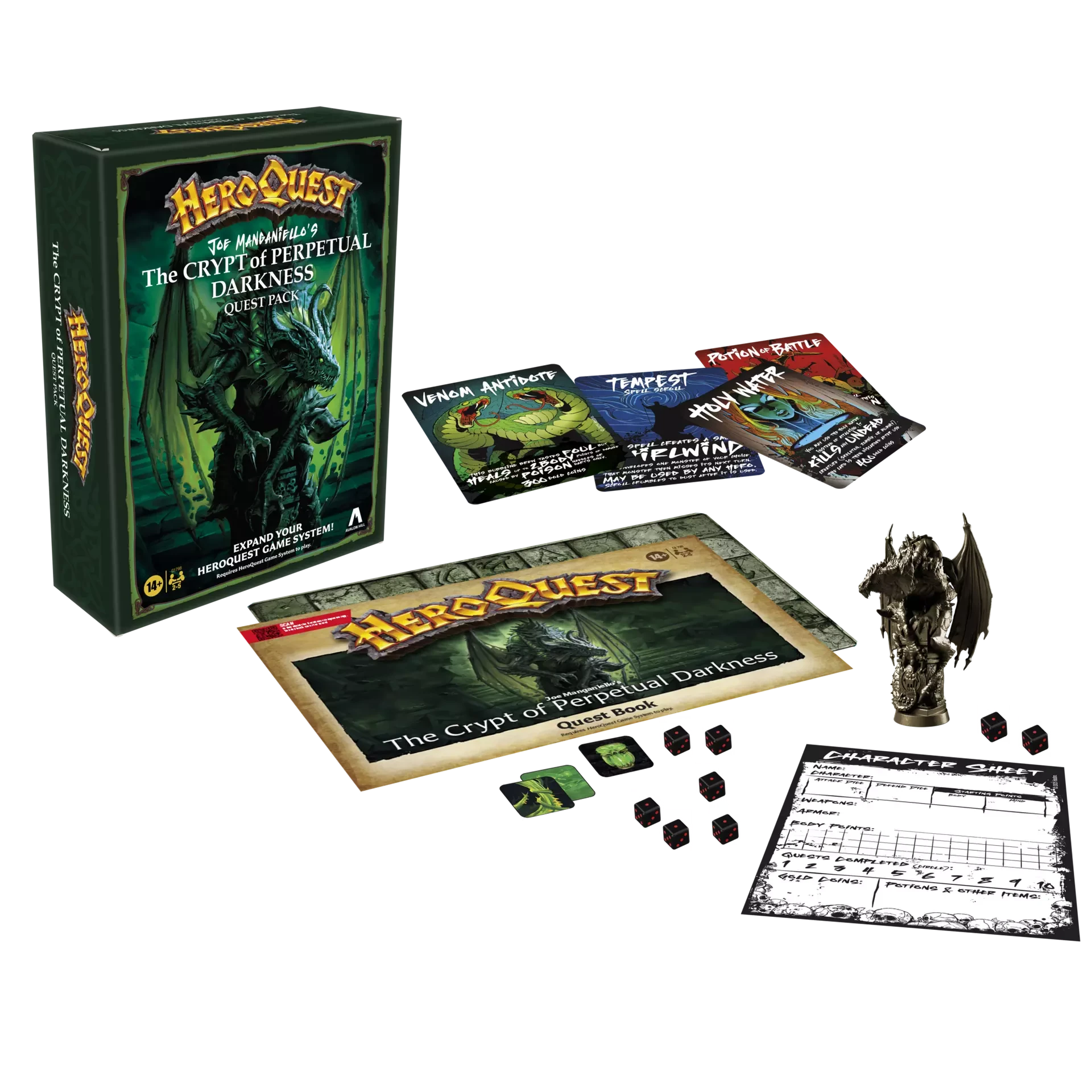 Hero Quest: Joe Manganiello's The Crypt of Perpetual Darkness Quest Pack Board Game Expansion Avalon Hill  | Multizone: Comics And Games