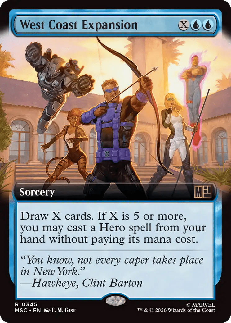 West Coast Expansion (Extended Art) [Marvel Super Heroes Commander] MTG Single Magic: The Gathering  | Multizone: Comics And Games