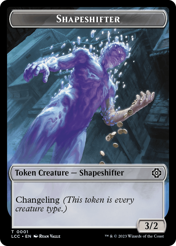 Salamander Warrior // Shapeshifter Double-Sided Token [The Lost Caverns of Ixalan Commander Tokens] MTG Single Magic: The Gathering  | Multizone: Comics And Games