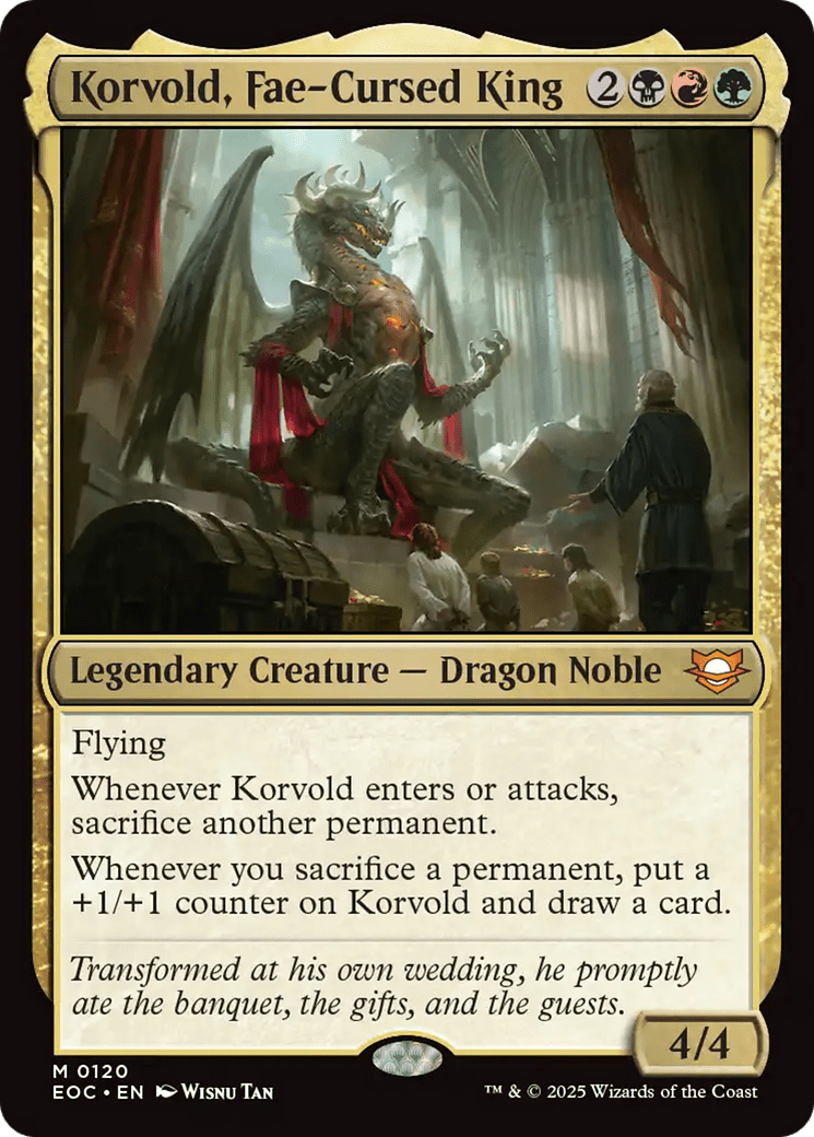 Korvold, Fae-Cursed King [Edge of Eternities Commander] MTG Single Magic: The Gathering  | Multizone: Comics And Games