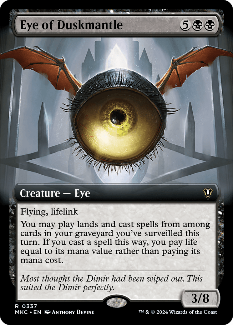 Eye of Duskmantle (Extended Art) [Murders at Karlov Manor Commander] MTG Single Magic: The Gathering  | Multizone: Comics And Games