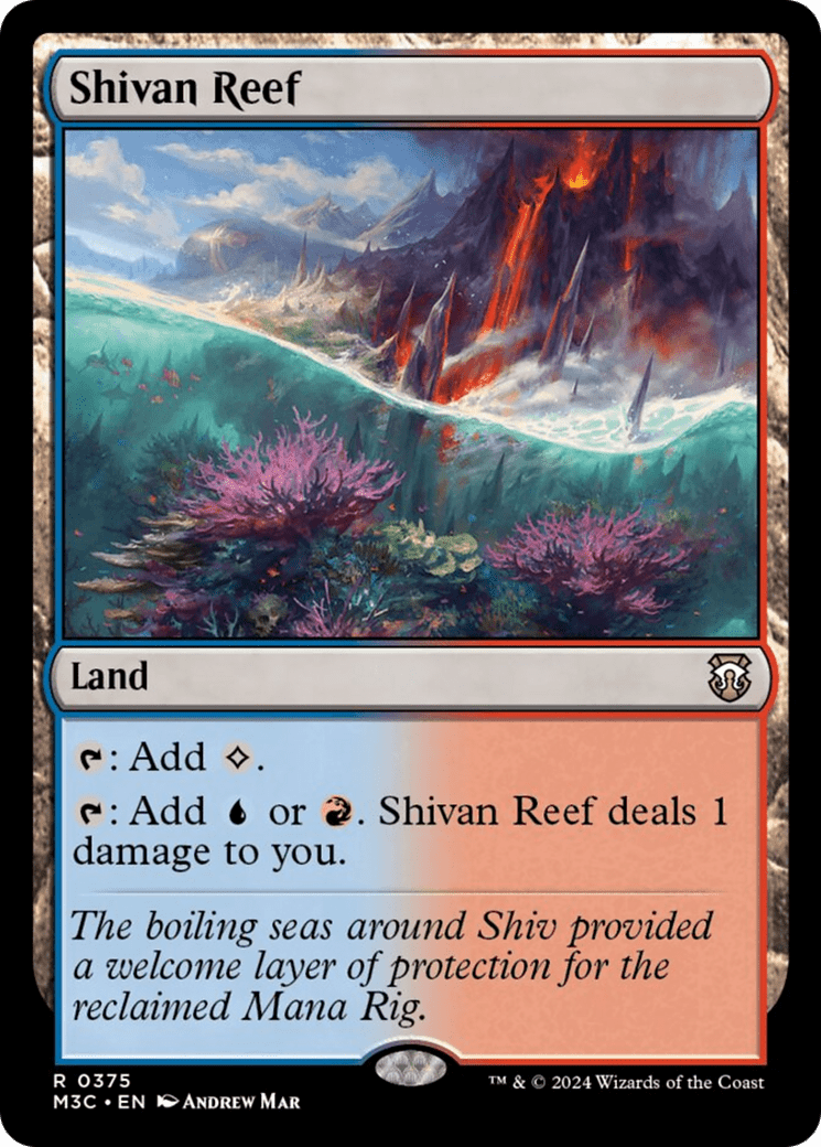 Shivan Reef (Ripple Foil) [Modern Horizons 3 Commander] MTG Single Magic: The Gathering  | Multizone: Comics And Games