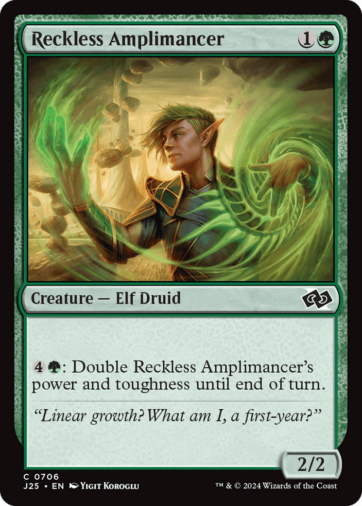 Reckless Amplimancer [Foundations Jumpstart] MTG Single Magic: The Gathering  | Multizone: Comics And Games