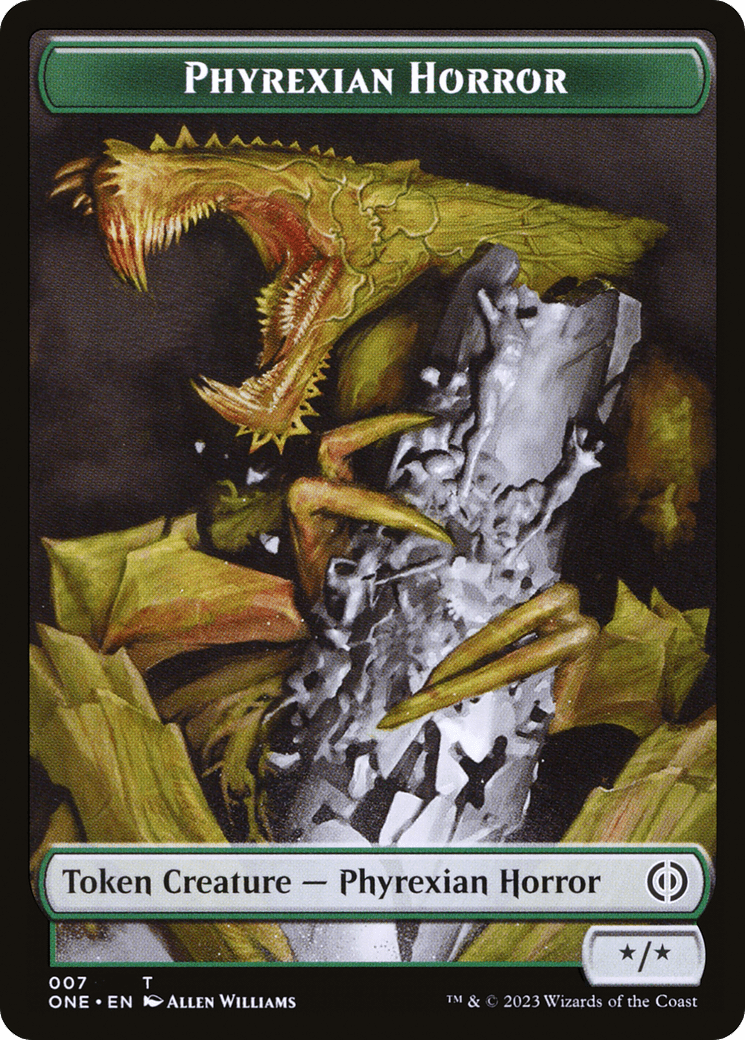 Phyrexian Horror Token (007) [Phyrexia: All Will Be One Tokens] MTG Single Magic: The Gathering  | Multizone: Comics And Games