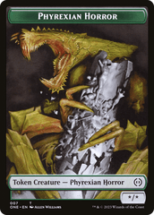 Phyrexian Horror Token (007) [Phyrexia: All Will Be One Tokens] MTG Single Magic: The Gathering  | Multizone: Comics And Games