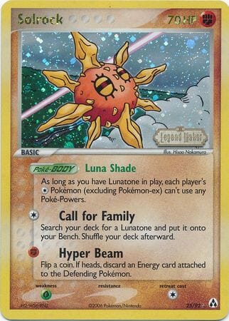Solrock (25/92) (Stamped) [EX: Legend Maker] Pokemon Single Pokémon  | Multizone: Comics And Games