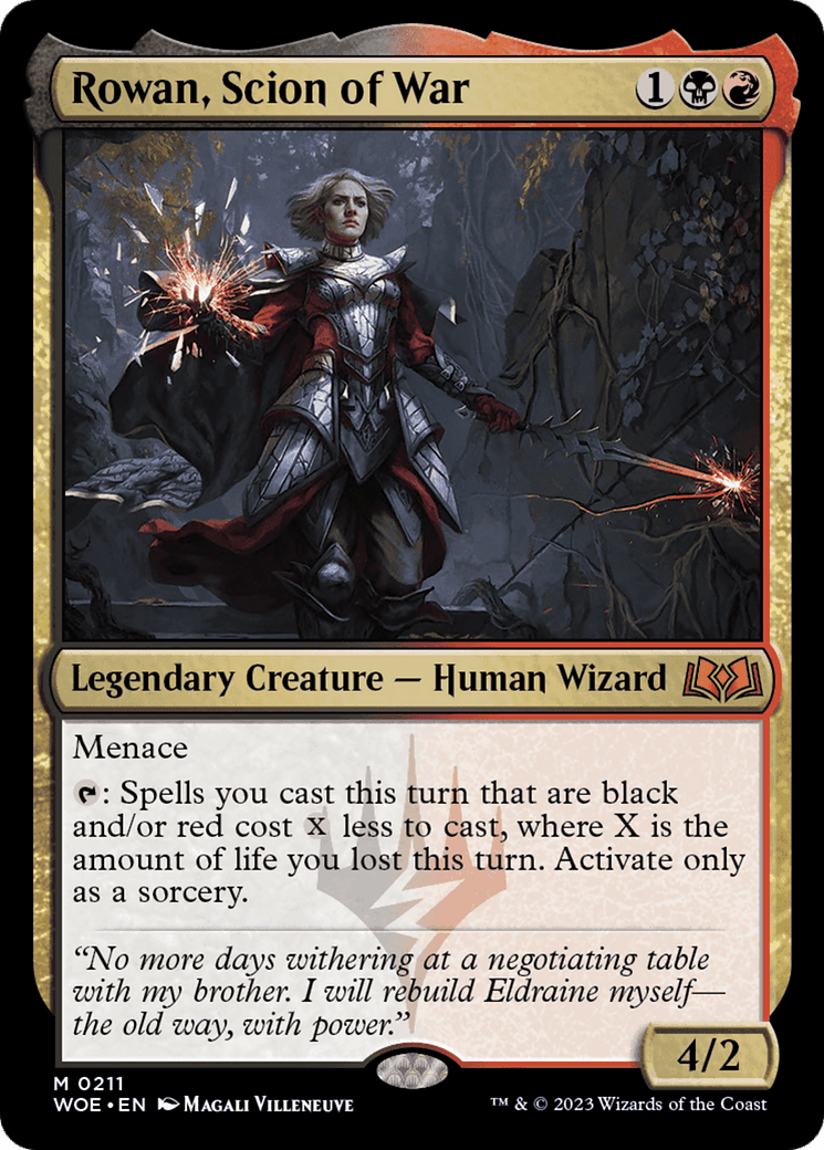 Rowan, Scion of War [Wilds of Eldraine] MTG Single Magic: The Gathering  | Multizone: Comics And Games