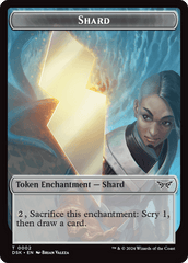 Shard // Manifest Double-Sided Token [Duskmourn: House of Horror Tokens] MTG Single Magic: The Gathering  | Multizone: Comics And Games