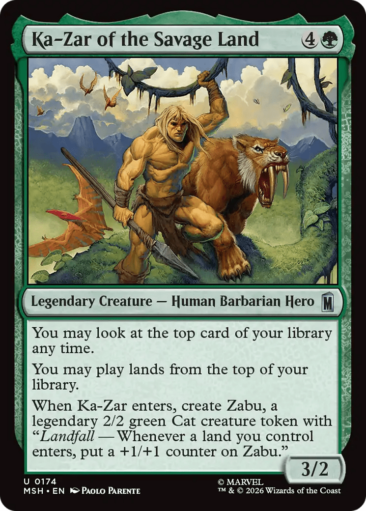 Ka-Zar of the Savage Land [Marvel Super Heroes] MTG Single Magic: The Gathering  | Multizone: Comics And Games