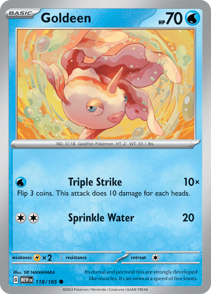 Goldeen (118/165) [Scarlet & Violet 151] Pokemon Single Pokémon  | Multizone: Comics And Games