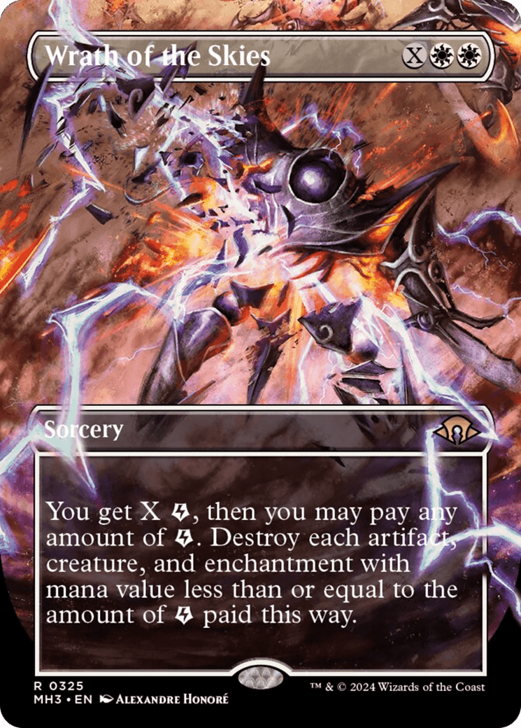 Wrath of the Skies (Borderless) [Modern Horizons 3] MTG Single Magic: The Gathering  | Multizone: Comics And Games