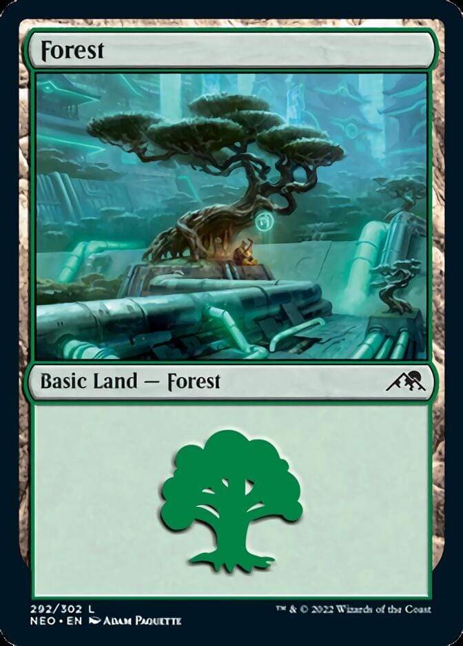 Forest (292) [Kamigawa: Neon Dynasty] MTG Single Magic: The Gathering  | Multizone: Comics And Games