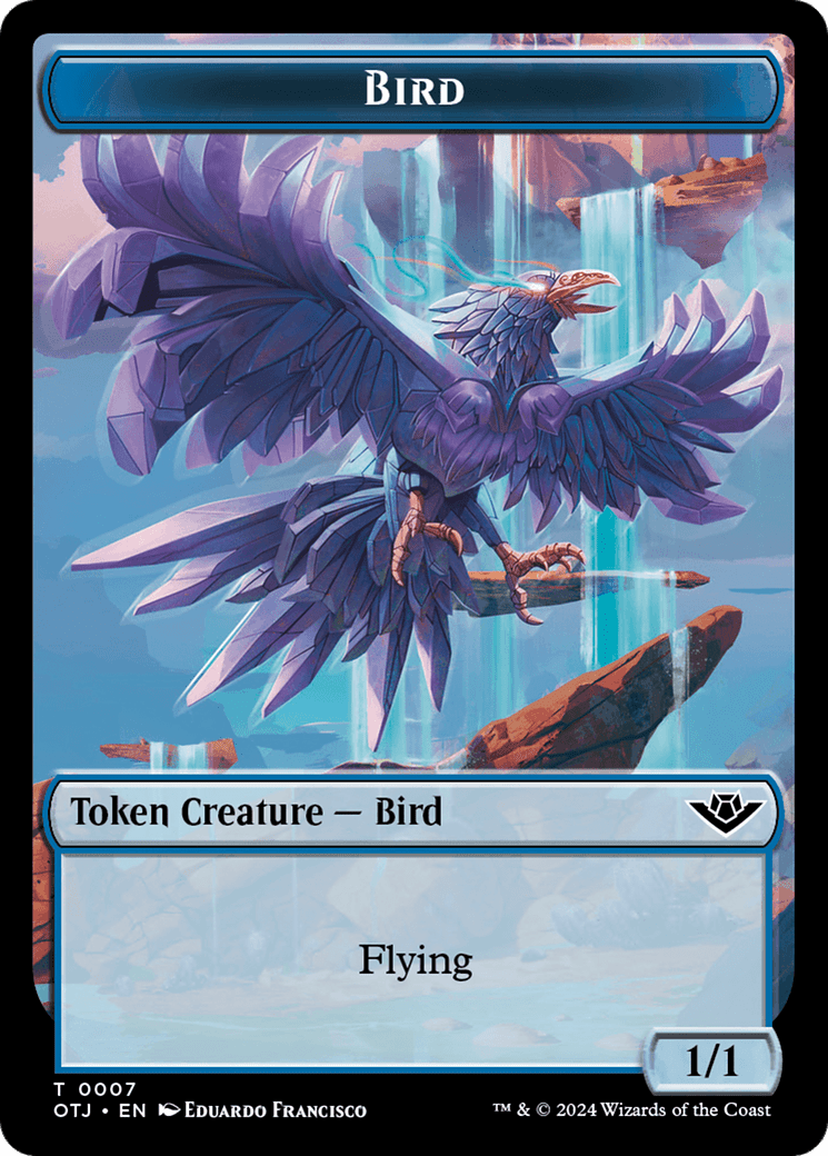 Bird Token [Outlaws of Thunder Junction Tokens] MTG Single Magic: The Gathering  | Multizone: Comics And Games