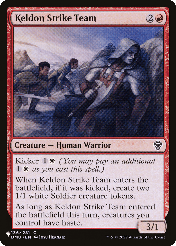 Keldon Strike Team [The List] MTG Single Magic: The Gathering  | Multizone: Comics And Games