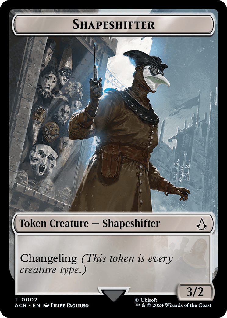 Shapeshifter Token [Assassin's Creed Tokens] MTG Single Magic: The Gathering  | Multizone: Comics And Games