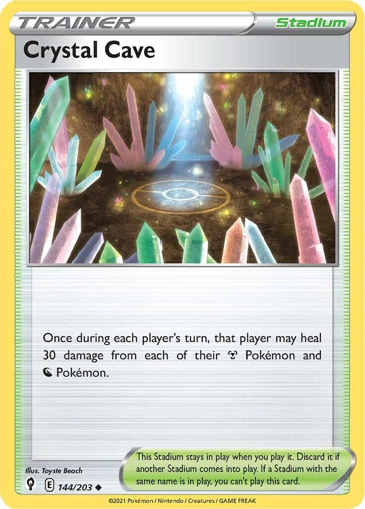 Crystal Cave (144/203) [Sword & Shield: Evolving Skies] Pokemon Single Pokémon  | Multizone: Comics And Games