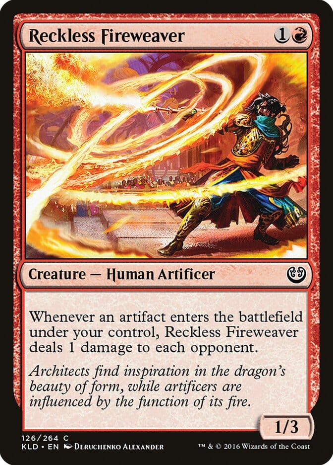 Reckless Fireweaver [Kaladesh] MTG Single Magic: The Gathering  | Multizone: Comics And Games