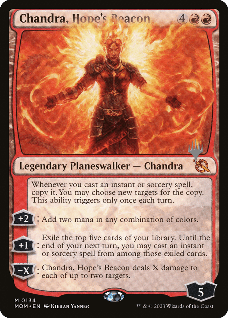 Chandra, Hope's Beacon (Promo Pack) [March of the Machine Promos] MTG Single Magic: The Gathering  | Multizone: Comics And Games
