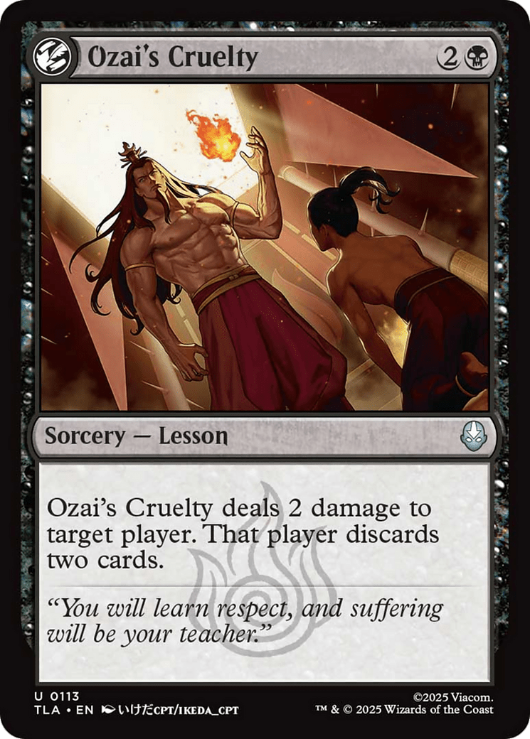 Ozai's Cruelty [Avatar: The Last Airbender] MTG Single Magic: The Gathering  | Multizone: Comics And Games