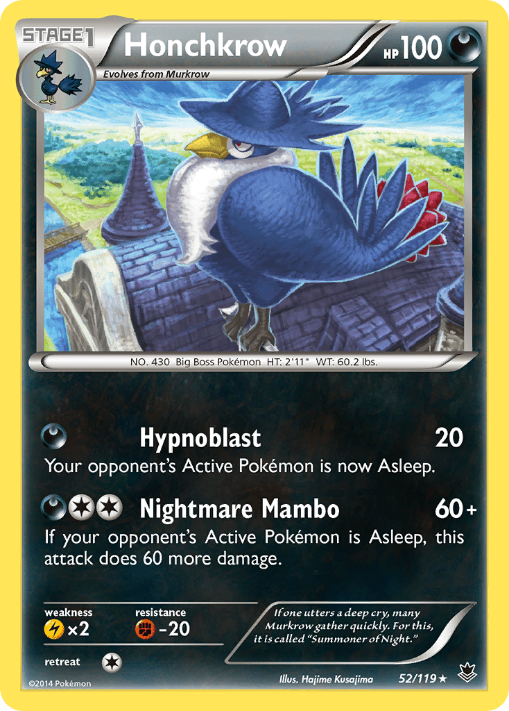 Honchkrow (52/119) [XY: Phantom Forces] Pokemon Single Pokémon  | Multizone: Comics And Games