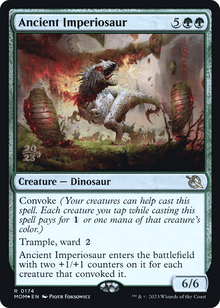 Ancient Imperiosaur [March of the Machine Prerelease Promos] MTG Single Magic: The Gathering  | Multizone: Comics And Games