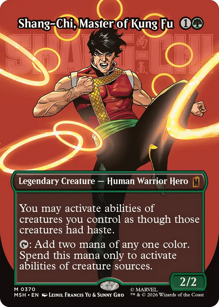 Shang-Chi, Master of Kung Fu (Borderless) (0370) [Marvel Super Heroes] MTG Single Magic: The Gathering  | Multizone: Comics And Games