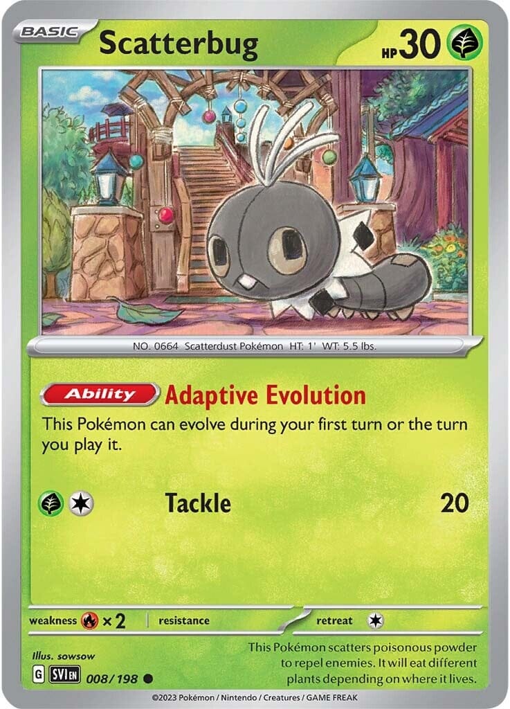 Scatterbug (008/198) [Scarlet & Violet: Base Set] Pokemon Single Pokémon  | Multizone: Comics And Games